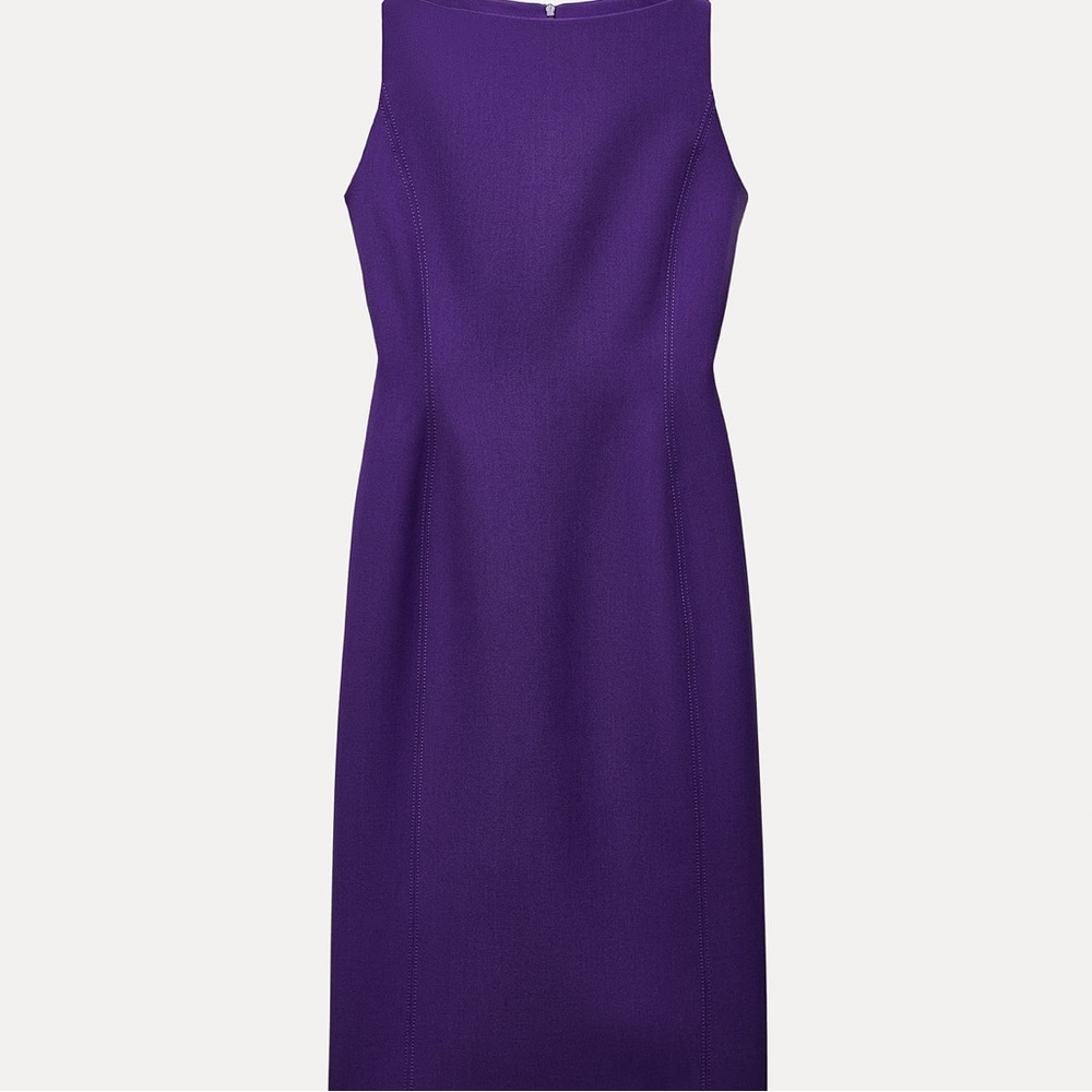 Zara midi slit dresses. One purple the other green